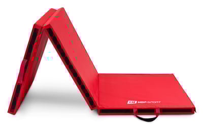 Folding Gymnastic Mat - 5 cm Hard red