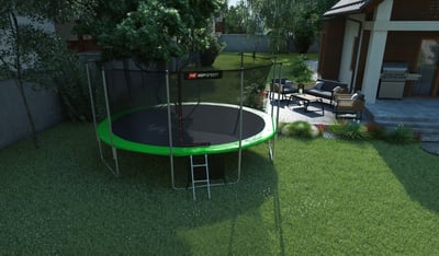 Garden Trampoline 16ft w/ Inner Safety Net