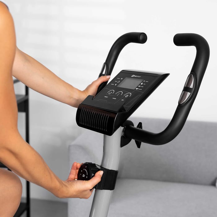 Pulssensoren und Drehknopf zur Einstellung des Widerstands