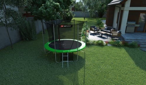 Garden Trampoline 10ft w/ Inner Safety Net - 3 Legs