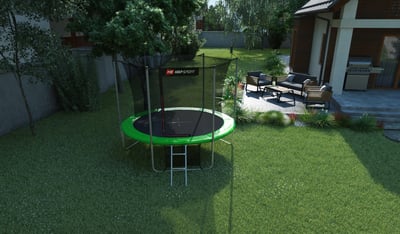 Garden Trampoline 10ft w/ Inner Safety Net - 3 Legs