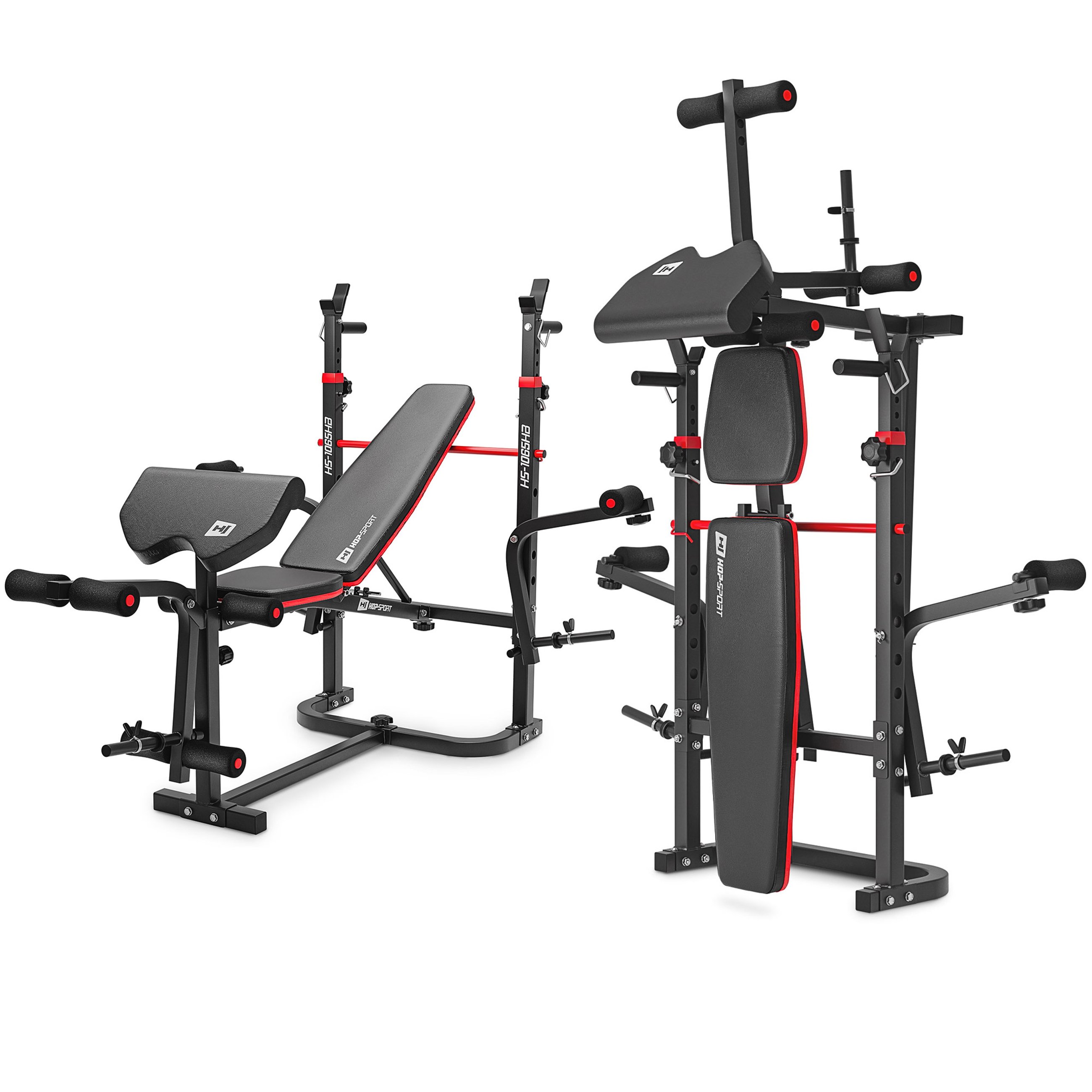 Premium 38 kg Barbell Set with HS-1065 Weight Bench