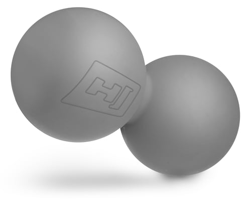 Massage Duo Ball Silicone 63 mm grey