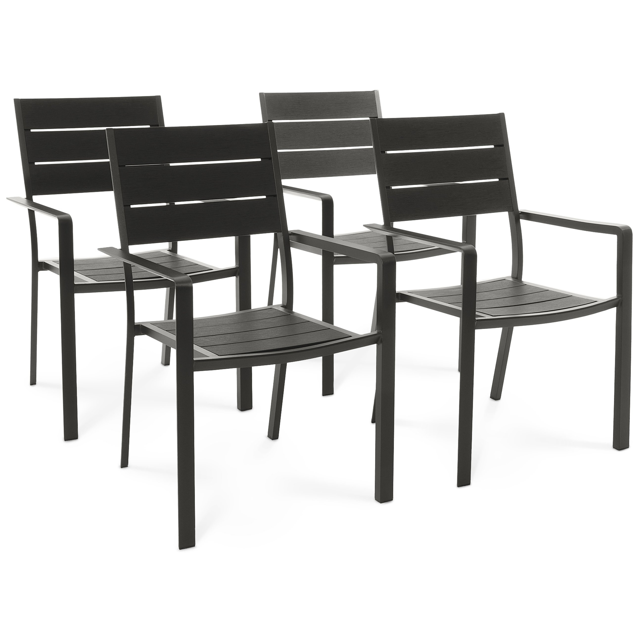 Zestaw 4 krzeseł ogrodowych Teri marki di volio to meble, które łączą nowoczesną estetykę, wygodę użytkowania i trwałość