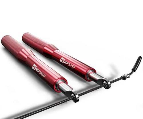 Crossfit Skipping Rope With Bearings Aluminium red