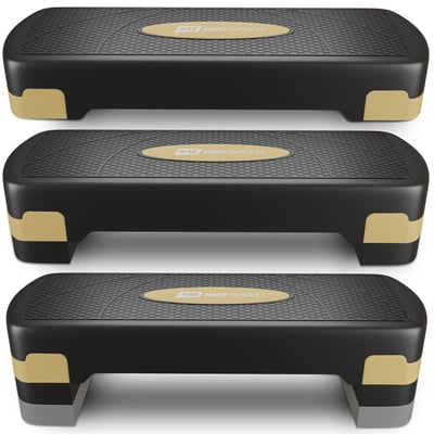 3-Level Aerobic Step HS-PP030AS black/gold