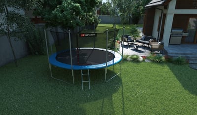 Garden Trampoline 14ft w/ Inner Safety Net