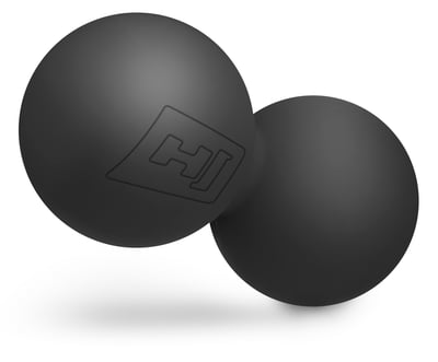 Massage Duo Ball Silicone 63 mm black