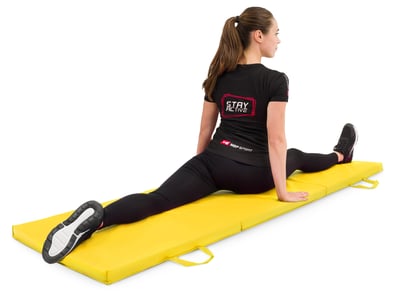 Folding Gymnastic Mat - 4 cm Hard yellow