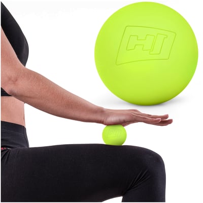 Massage Ball Silicone 63 mm lime green