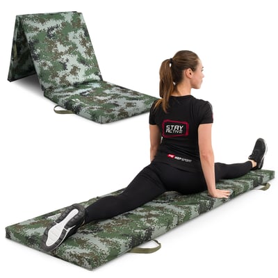 Folding Gymnastic Mat - 5 cm Hard military