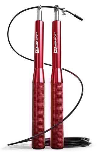 Crossfit Skipping Rope With Bearings Aluminium red