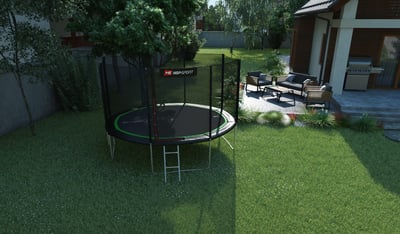 Garden Trampoline 12ft w/ Outer Safety Net