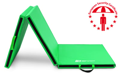 Folding Gymnastic Mat - 5 cm Soft green