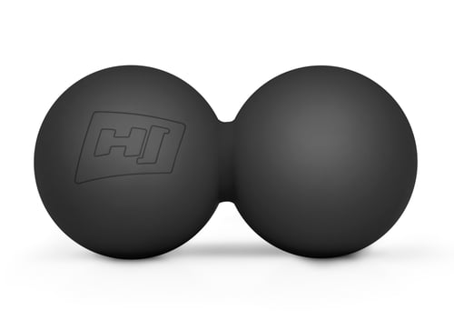 Massage Duo Ball Silicone 63 mm black